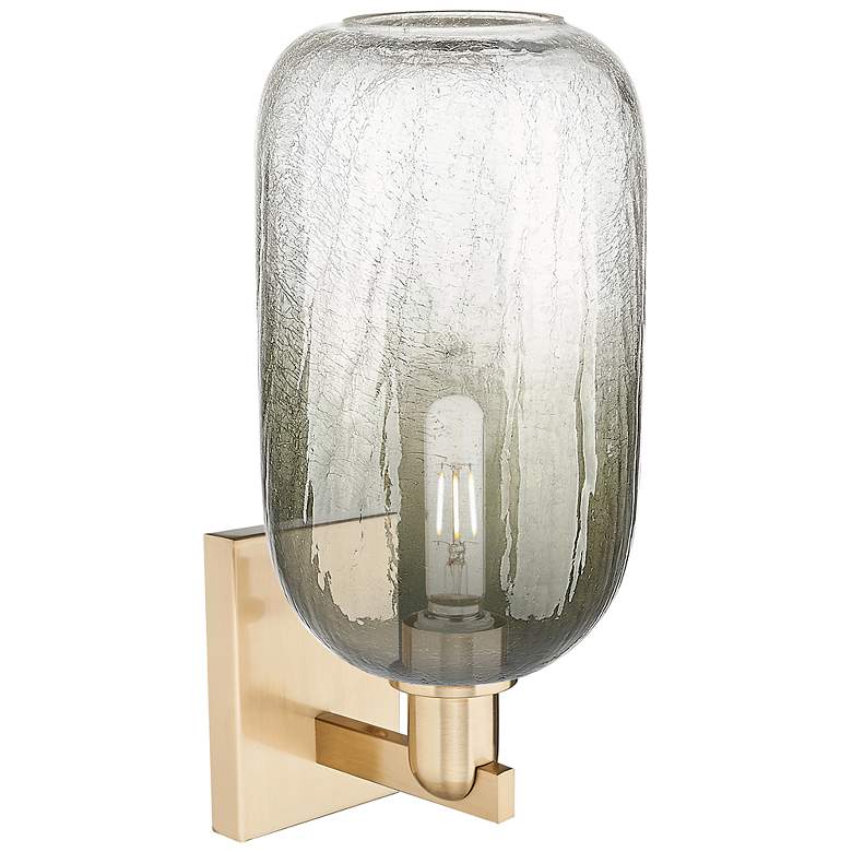Image 2 Brookhaven Cloche 16.75"H Champagne Bronze Wall Sconce With Slate Shade more views