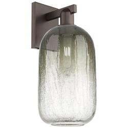 Brookhaven Cloche 16.75"H Oil Rubbed Bronze Wall Sconce w/ Slate Shade