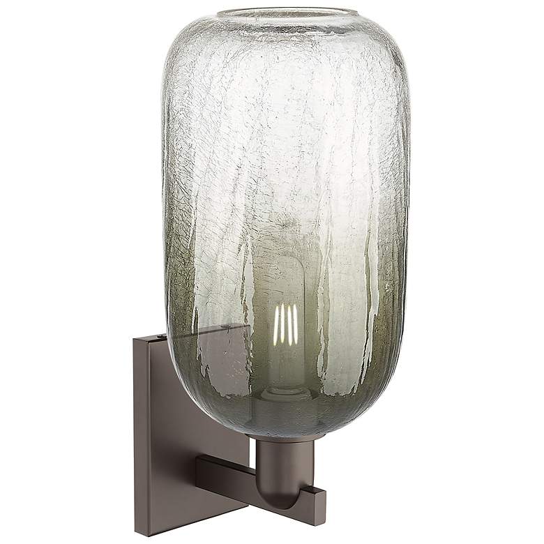 Image 2 Brookhaven Cloche 16.75"H Oil Rubbed Bronze Wall Sconce w/ Slate Shade more views