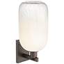 2_Brookhaven Cloche 16.75"H Oil Rubbed Bronze Wall Sconce With Opal Shade more views
