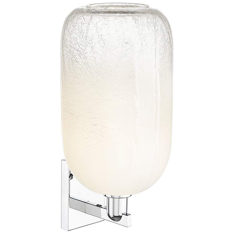 Image 2 Brookhaven Cloche 16.75"H Polished Chrome Wall Sconce With Opal Shade more views