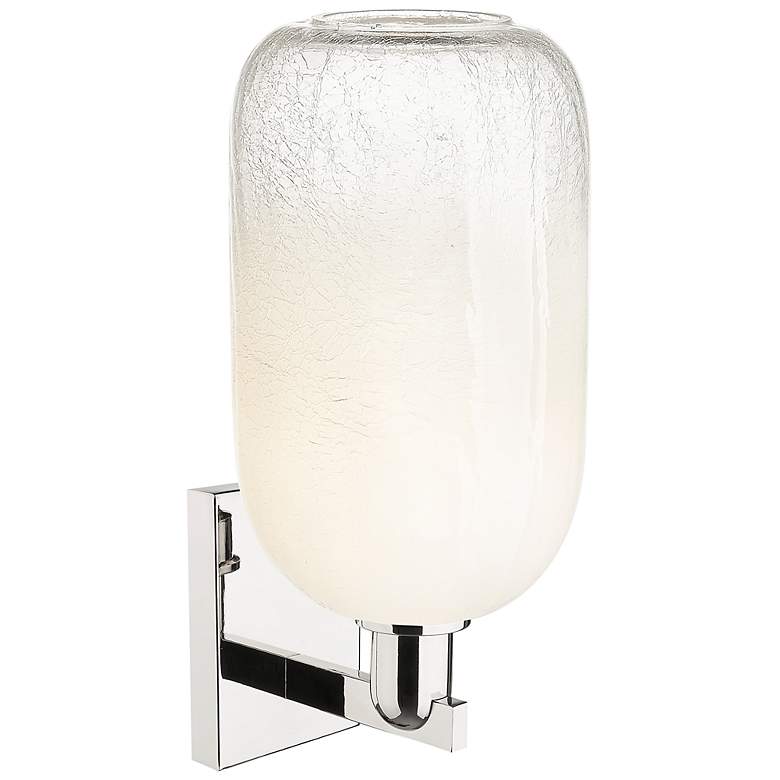 Image 2 Brookhaven Cloche 16.75"H Polished Nickel Wall Sconce With Opal Shade more views