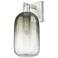 Brookhaven Cloche 16.75"H Satin Nickel Wall Sconce w/ Slate Shade
