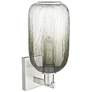 2_Brookhaven Cloche 16.75"H Satin Nickel Wall Sconce w/ Slate Shade more views