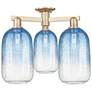 Brookhaven Cloche 25"W 3 Light Champagne Semi-Flush With Clear Shade