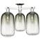 Brookhaven Cloche 25"W 3 Light Nickel Semi-Flush w/ Slate Shade