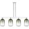 Brookhaven Cloche 48"W 4 Light Chrome Stem Island Light w/ Slate Shade