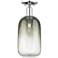 Brookhaven Cloche 7"W Polished Chrome Semi-Flush Mount With Slate Shade