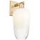 Brookhaven Flute 11" High Champagne Bronze Wall Sconce With Opal Shade