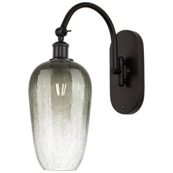 Brookhaven Flute 19"H Oil Rubbed Bronze Swiveling Sconce w/ Slate Shade