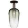 Brookhaven Flute 7"W Oil Rubbed Bronze Semi-Flush With Slate Shade