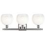 2_Brookhaven Globe 11"H 3-Light Satin Nickel Bath Vanity Light w/ Opal Shade more views