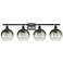 Brookhaven Globe 11"H 4-Light Bronze Bath Vanity Light w/ Slate Shade