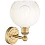 2_Brookhaven Globe 12" High Brushed Brass Sconce with Opal Shade more views