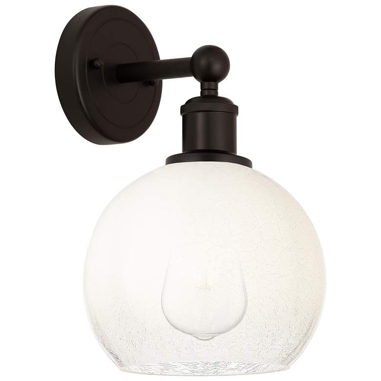 Image 1 Brookhaven Globe 12" High Oil Rubbed Bronze Sconce with Opal Shade