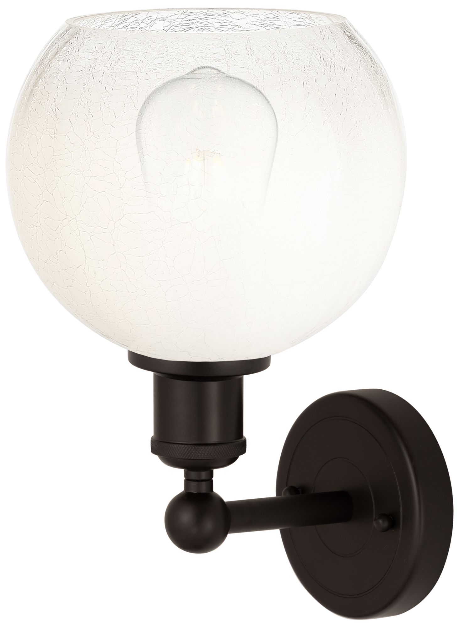 Image 2 Brookhaven Globe 12" High Oil Rubbed Bronze Sconce with Opal Shade more views