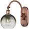 Brookhaven Globe 14" High Antique Copper Swiveling Sconce with Slate Shade