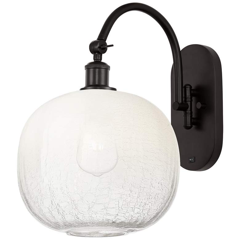 Image 1 Brookhaven Sphere 16"H Oil Rubbed Bronze Swiveling Sconce w/ Opal Shade