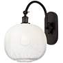 1_Brookhaven Sphere 16"H Oil Rubbed Bronze Swiveling Sconce w/ Opal Shade