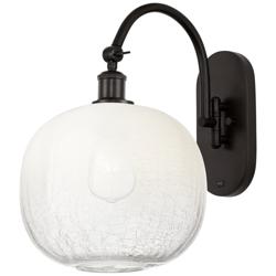 Brookhaven Sphere 16"H Oil Rubbed Bronze Swiveling Sconce w/ Opal Shade