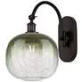 1_Brookhaven Sphere 16"H Oil Rubbed Bronze Swiveling Sconce w/ Slate Shade