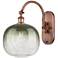 Brookhaven Sphere 16" High Antique Copper Swiveling Sconce w/ Slate Shade