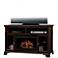Brookings Espresso Convertible TV Console Electric Fireplace