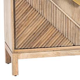 Image5 of Brookline 72" Wide Brown Mango Wood 4-Door Sideboard more views
