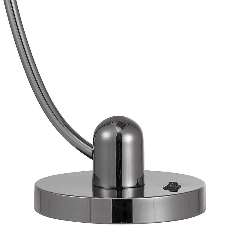 Image 5 Brookline Gun Metal Downbridge Arc Table Lamp more views