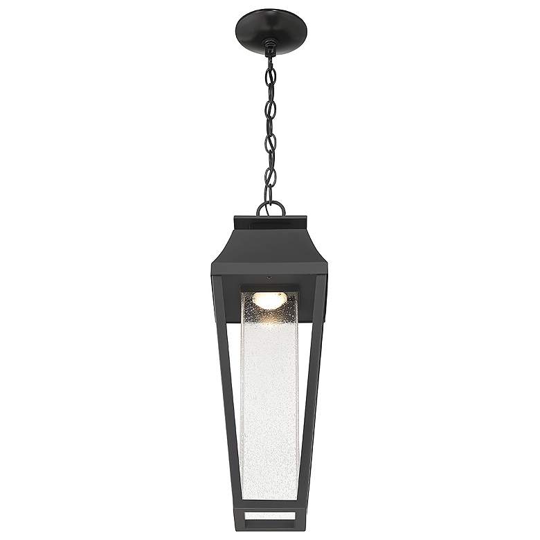 Image 4 Brookline LED Outdoor Dark Sky Hanging Lantern in Matte Black more views