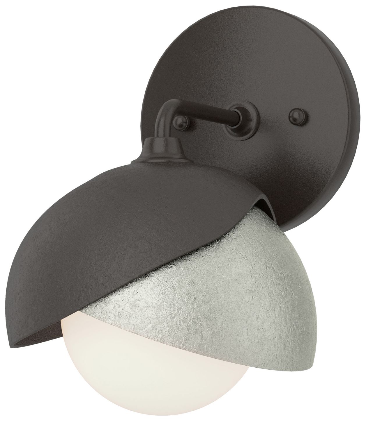 Brooklyn 1-Light Double Sconce Bronze Sterling Opal Glass Made to Order