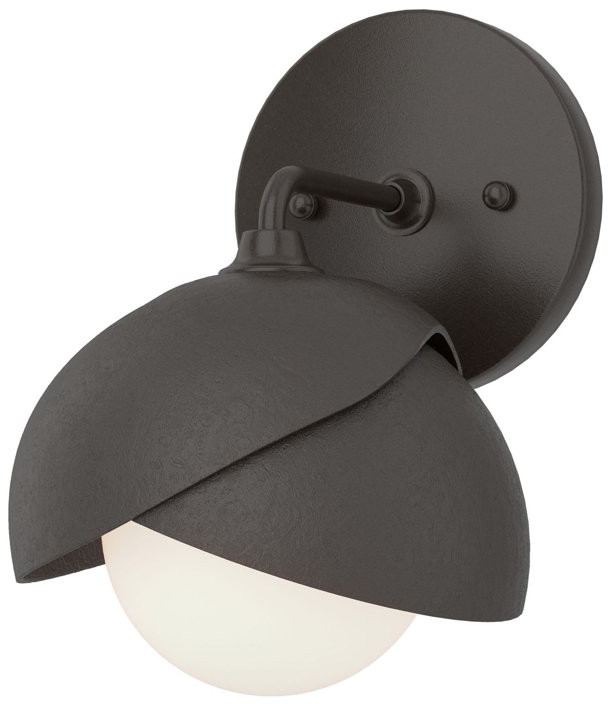 Brooklyn 1-Light Double Sconce Oil Rubbed Bronze Opal Glass Made to Order