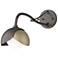 Brooklyn 1-Light Double Shade Sconce - Bronze - Gold - Opal Glass