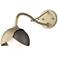 Brooklyn 1-Light Double Shade Sconce - Gold - Bronze - Opal Glass
