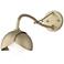 Brooklyn 1-Light Double Shade Sconce - Gold - Gold - Opal Glass
