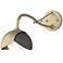 Brooklyn 1-Light Double Shade Sconce - Gold - Iron - Opal Glass