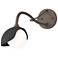 Brooklyn 1-Light Single Shade Sconce - Bronze - Black - Opal Glass