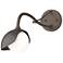 Brooklyn 1-Light Single Shade Sconce - Bronze - Opal Glass