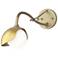 Brooklyn 1-Light Single Shade Sconce - Gold - Modern Brass - Opal Glass