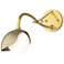 Brooklyn 1-Light Single Shade Sconce - Modern Brass - Gold - Opal Glass