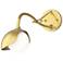 Brooklyn 1-Light Single Shade Sconce - Modern Brass - Opal Glass