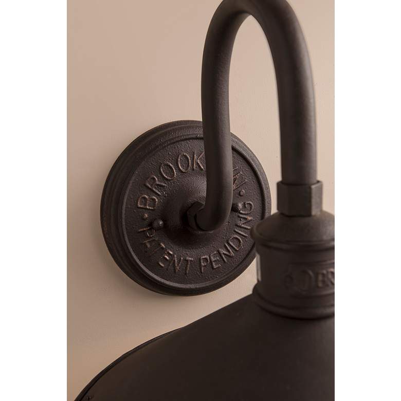 Image 3 Brooklyn 12" Wide Bronze Wall Light by Troy Lighting more views
