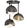 Brooklyn 12" Wide Oil-Rubbed Bronze 3-Light Ceiling Light