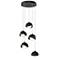 Brooklyn 16"W 5-Light Black Accented Oiled Bronze Double Shade Pendant