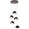 Brooklyn 16"W 5-Light Black Accented Soft Gold Long Double Shade Penda