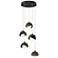 Brooklyn 16"W 5-Light Bronze Accented Black Standard Double Shade Pend