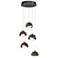 Brooklyn 16"W 5-Light Bronze Accented Ink Standard Double Shade Pendan