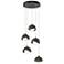 Brooklyn 16"W 5-Light Dark Smoke Standard Double Shade Pendant