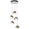 Brooklyn 16"W 5-Light Gold Accented White Standard Double Shade Pendan