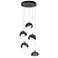 Brooklyn 16"W 5-Light Ink Accented Smoke Standard Double Shade Pendant